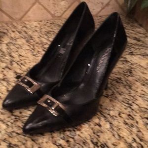 BCBG Black Patent Pumps